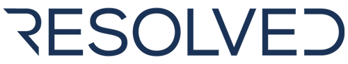 logo resolved blu